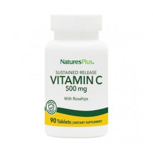 VITAMIN C 500 MG S/R ROSE HIPS TABS 90 NATURE'S PLUS