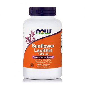SUNFLOWER LECITHIN 1200MG NON GMO 100SGELS NOW