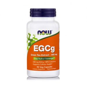 EGCg GREEN TEA EXTRACT 400MG (50% ECGg, 98% Polyphenols) 90 VCAPS NOW