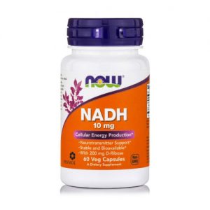NADH 10mg with 200mg RIBOSE 60 Vcaps NOW